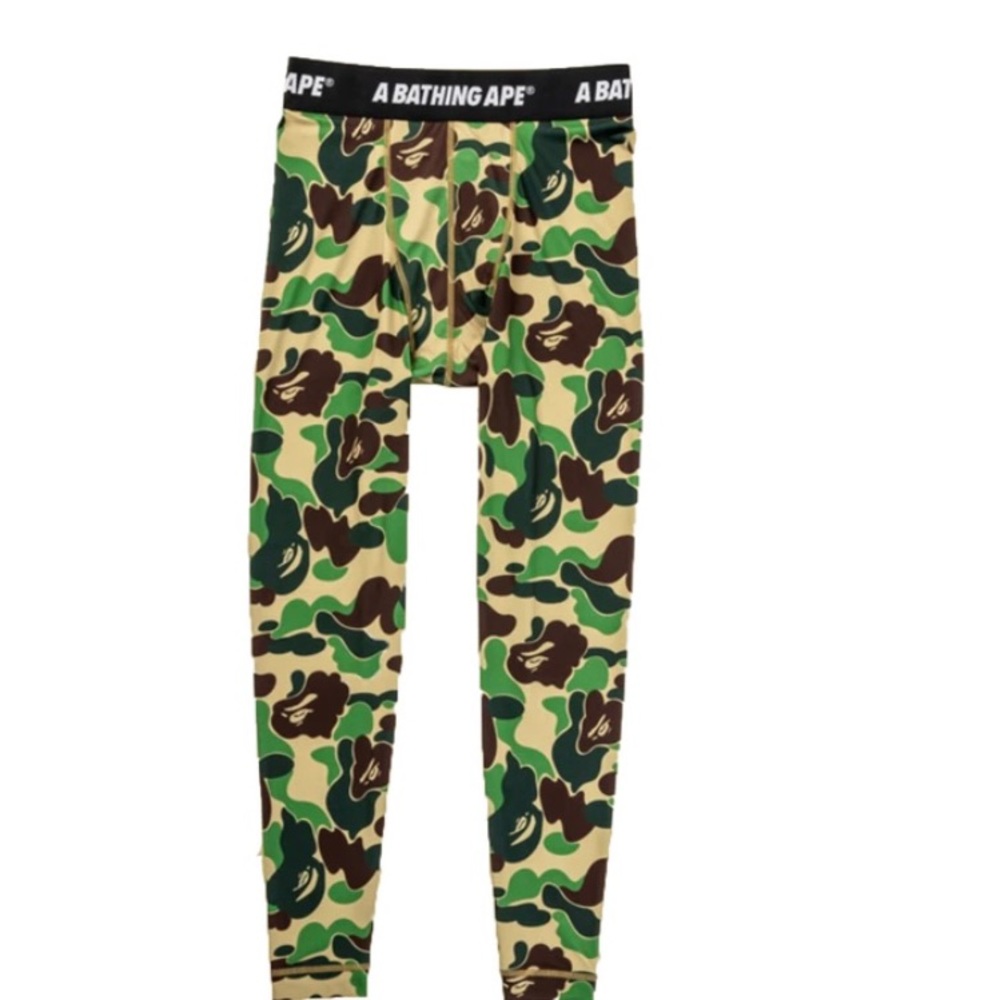 BAPE x adidas SB tights green.